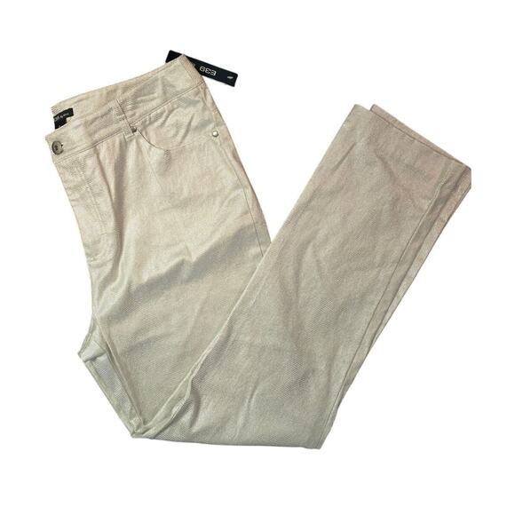 E39 By Eric Silver Stretch Jeans Sz 12 NWT - Picture 1 of 12